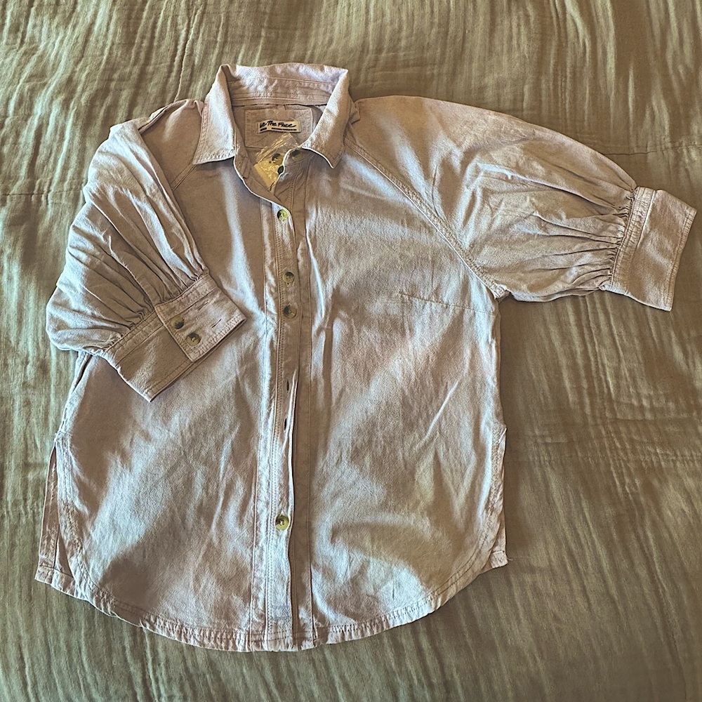 New with tags Free People Shirt with Buttons